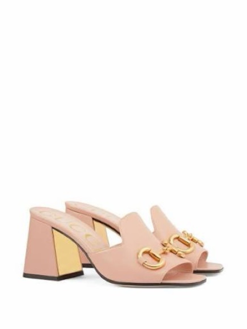 Gucci Horsebit Mules in Light Pink - Picture 1 of 4